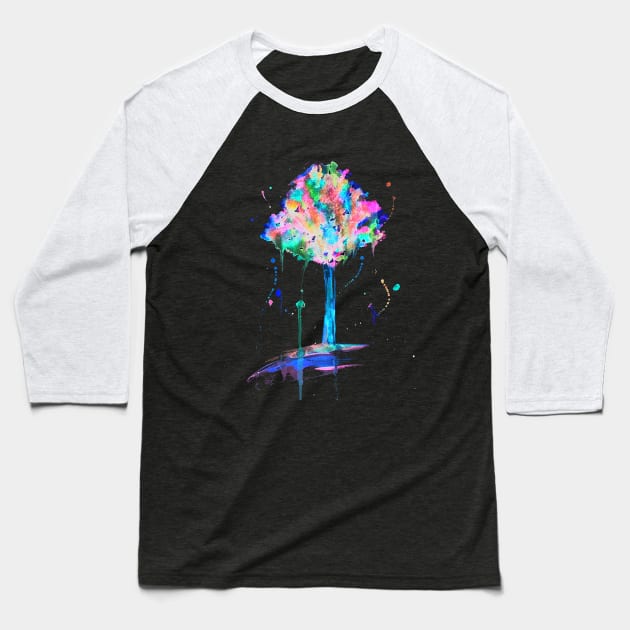 Neon Tree Baseball T-Shirt by Whettpaint